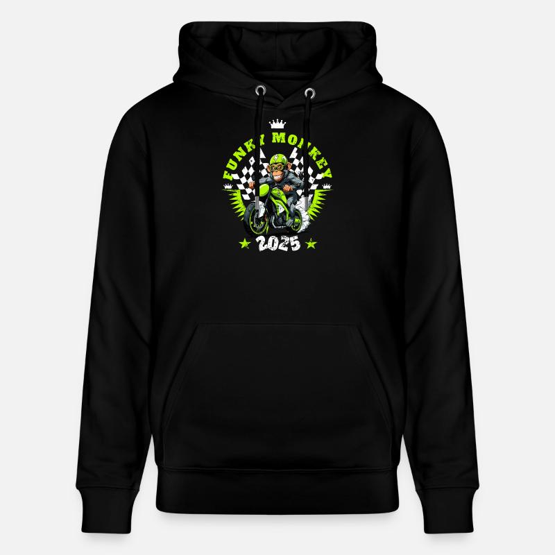 Drôle de singe - Sweat à capuche bio CRUISER Stanley/Stella Unisexe - noir