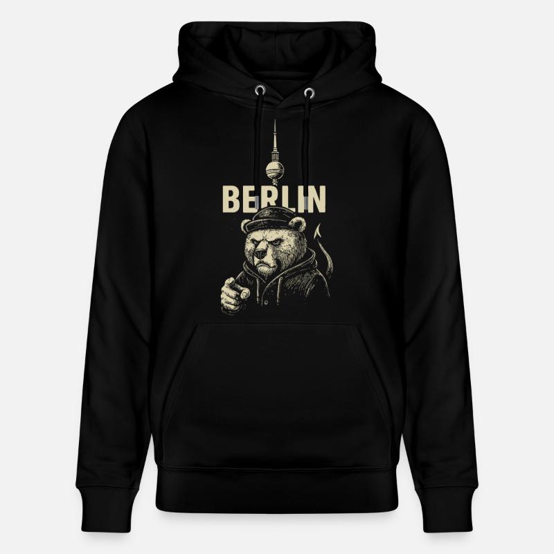 Rebelle de la capitale - Sweat à capuche bio CRUISER Stanley/Stella Unisexe - noir