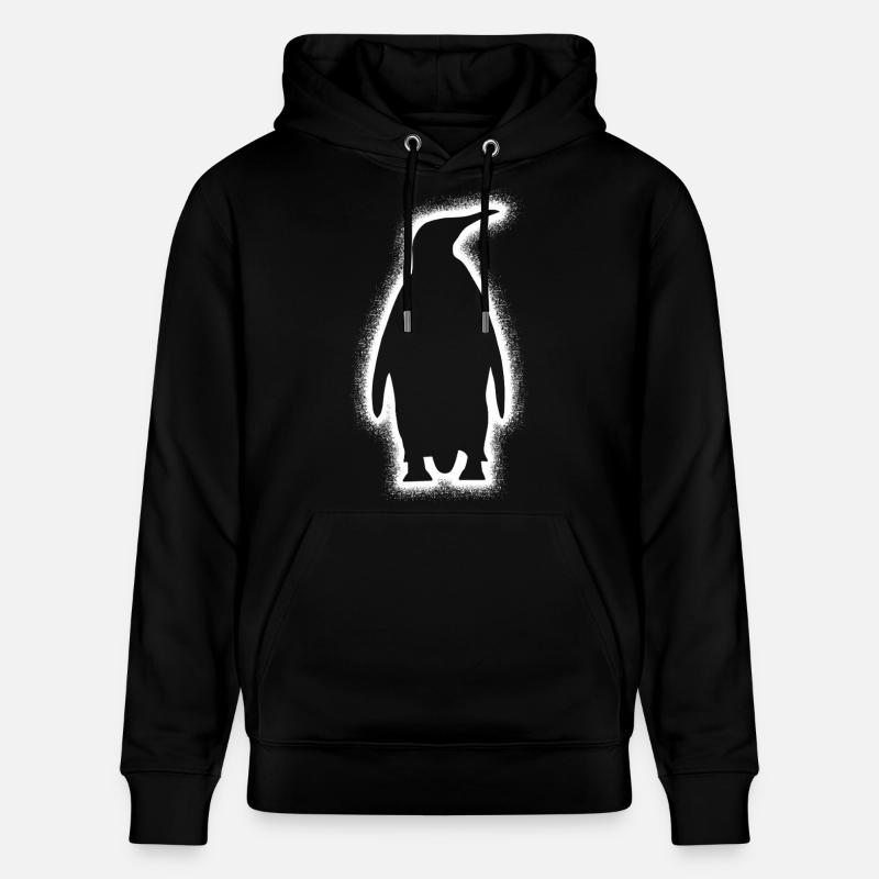 Penguins Hommes Garçons Enfants Penguin - Sweat à capuche bio CRUISER Stanley/Stella Unisexe - noir