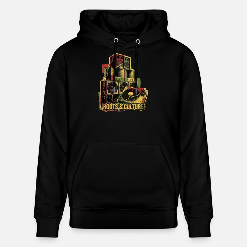 Système de son Roots Reggae Dub - Sweat à capuche bio CRUISER Stanley/Stella Unisexe - noir