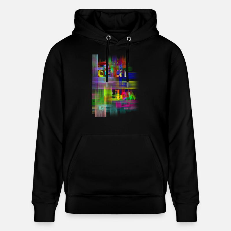 DATA FLOW - Stanley/Stella Unisex Bio-Hoodie CRUISER  - Schwarz