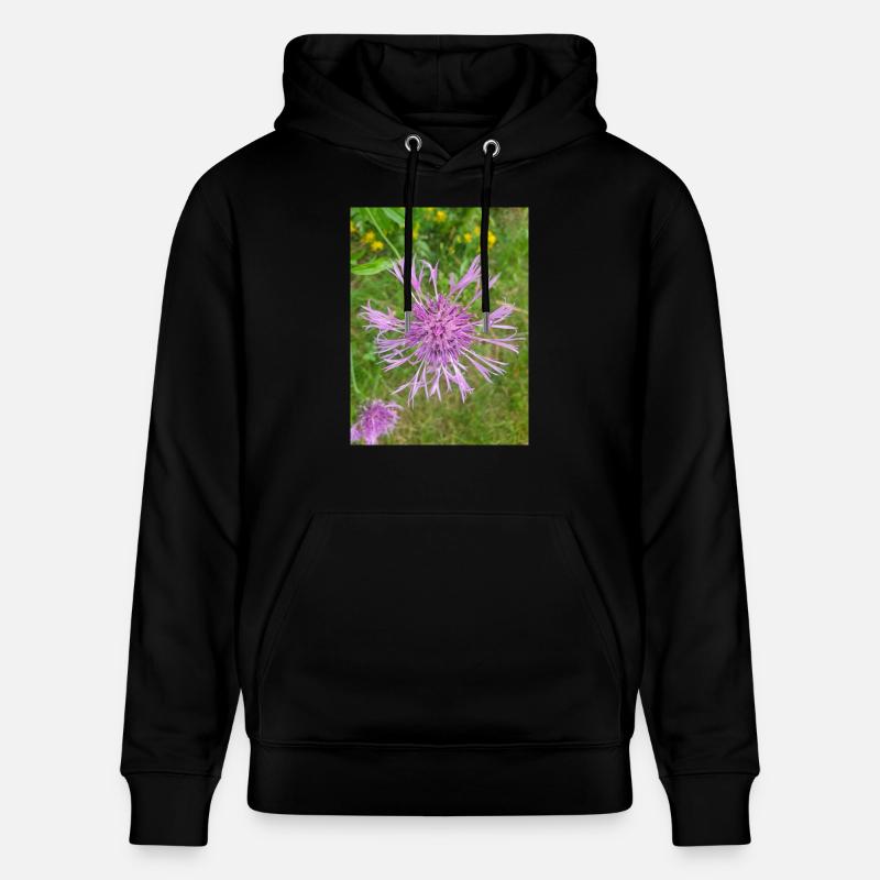 centaurée Centaurea scabiosa - Sweat à capuche bio CRUISER Stanley/Stella Unisexe - noir