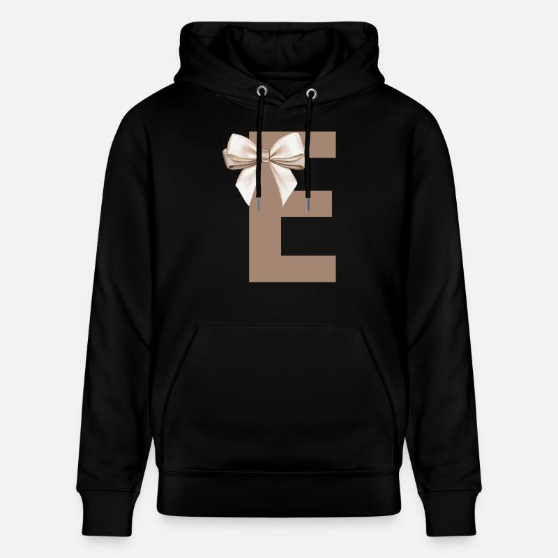 Buchstabe E Knoten - Stanley/Stella Unisex Bio-Hoodie CRUISER  - Schwarz