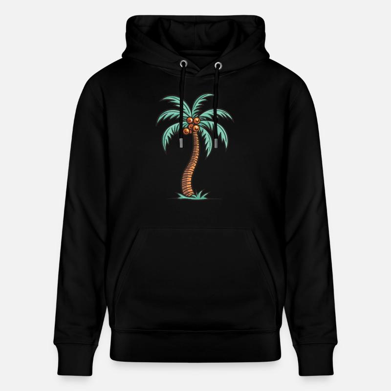 Île Palm - Sweat à capuche bio CRUISER Stanley/Stella Unisexe - noir