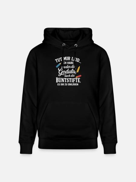 Sorry funny sayings - Stanley/Stella CRUISER Unisex Organic Hoodie - black