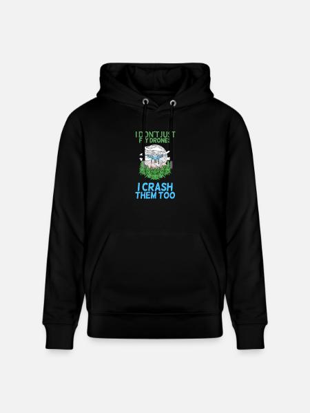 drone - Stanley/Stella CRUISER Unisex Organic Hoodie - black