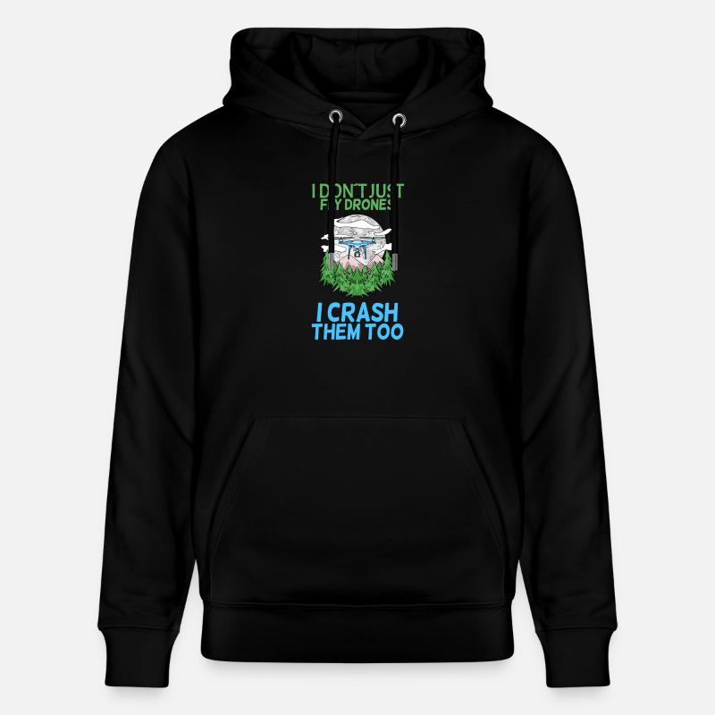 Drone - Sweat à capuche bio CRUISER Stanley/Stella Unisexe - noir