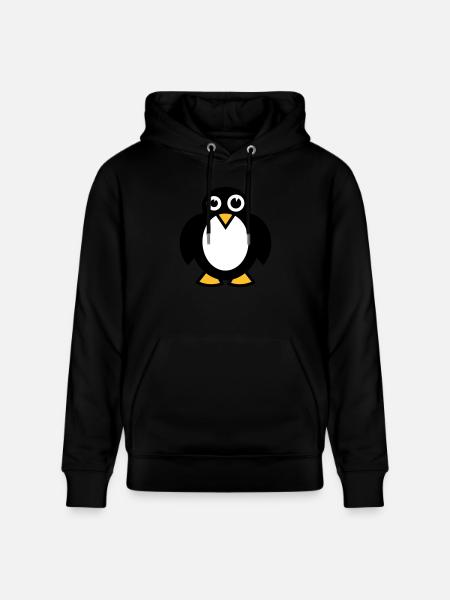 Lustiger Pinguin - Stanley/Stella Unisex Bio-Hoodie CRUISER  - Schwarz