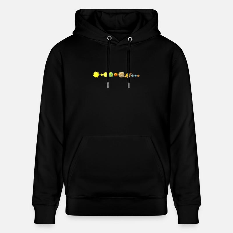 système solaire - Sweat à capuche bio CRUISER Stanley/Stella Unisexe - noir