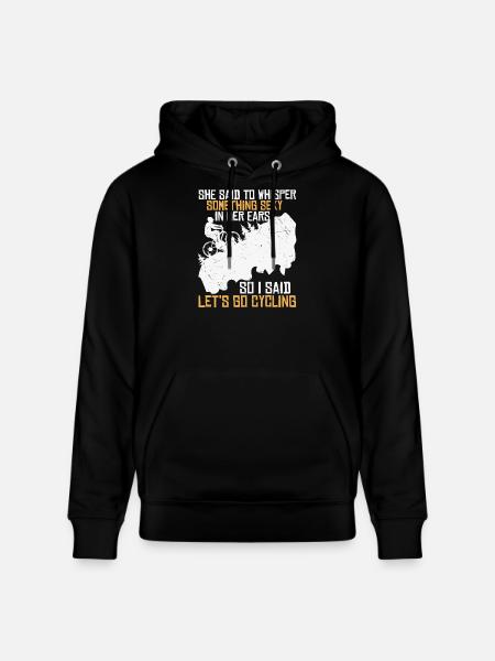 Radflirt am Berg - Stanley/Stella Unisex Bio-Hoodie CRUISER - Schwarz