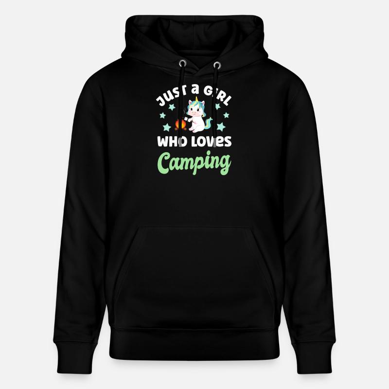 Camping Campen - Sweat à capuche bio CRUISER Stanley/Stella Unisexe - noir