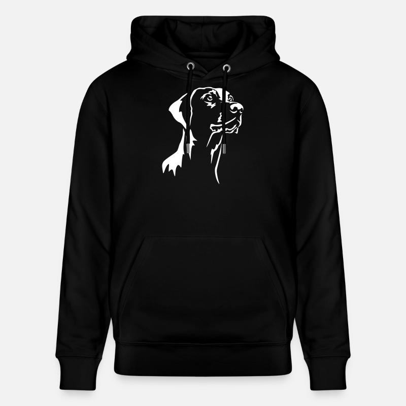 Dobermann Kopf "Black Edition" - Stanley/Stella Unisex Bio-Hoodie CRUISER  - Schwarz