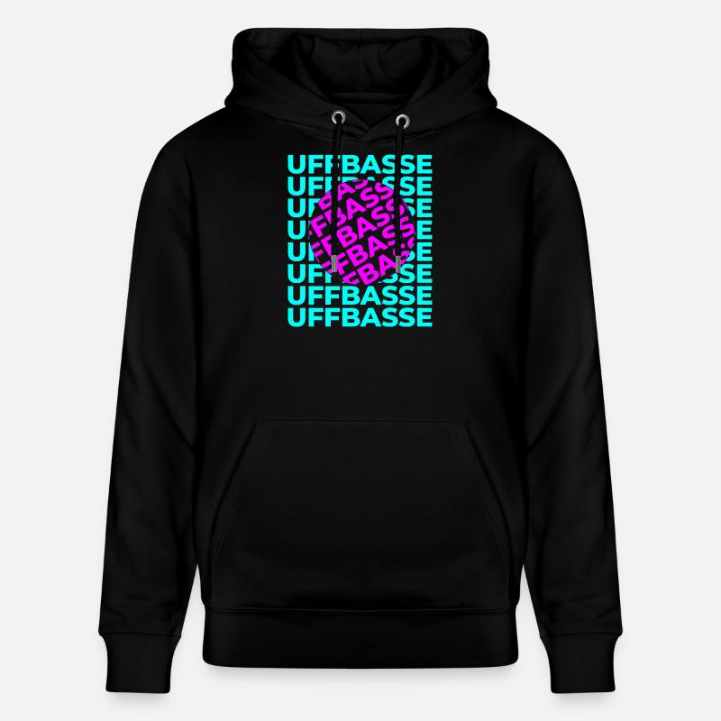 Uffbasse Design - Sweat à capuche bio CRUISER Stanley/Stella Unisexe - noir