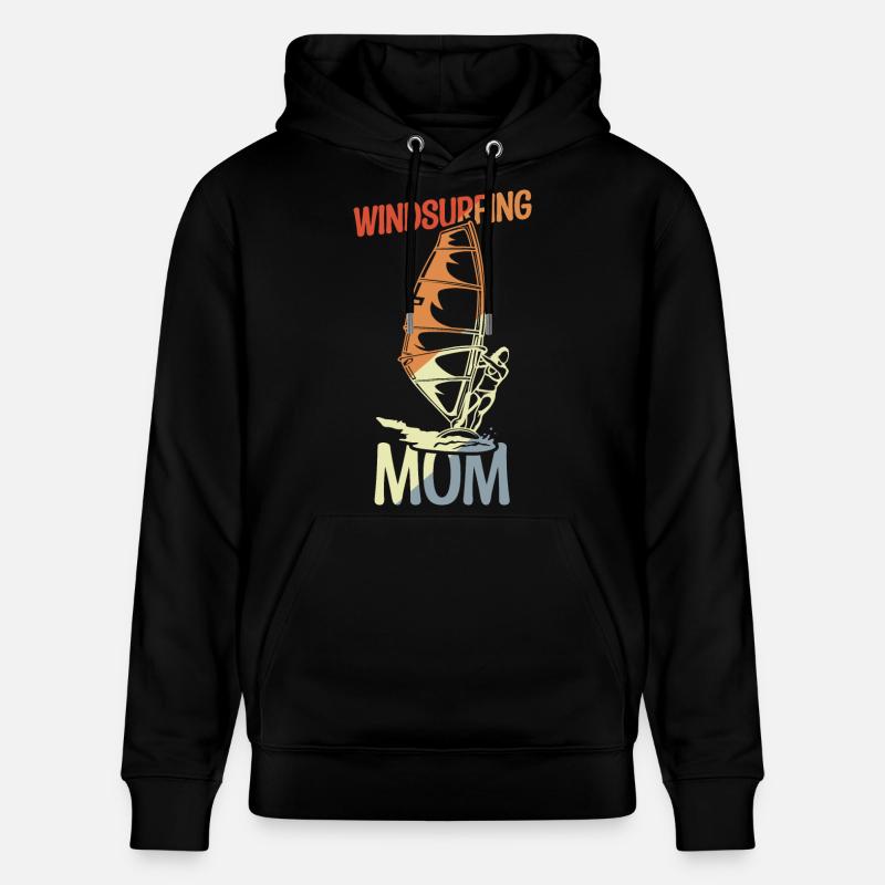 Maman Windsurfer - Sweat à capuche bio CRUISER Stanley/Stella Unisexe - noir