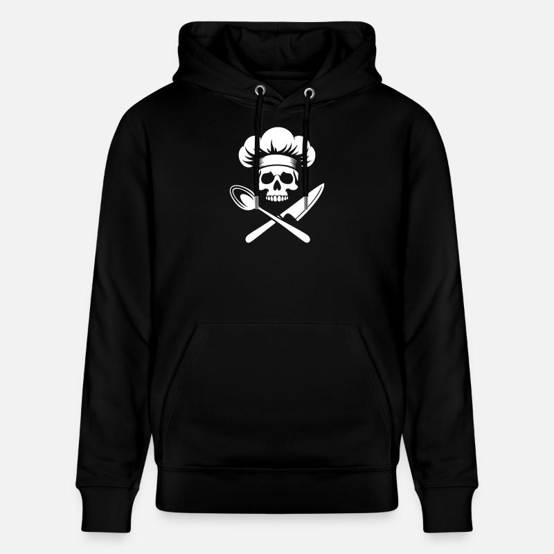 chef pirate cuisinier - Sweat à capuche bio CRUISER Stanley/Stella Unisexe - noir