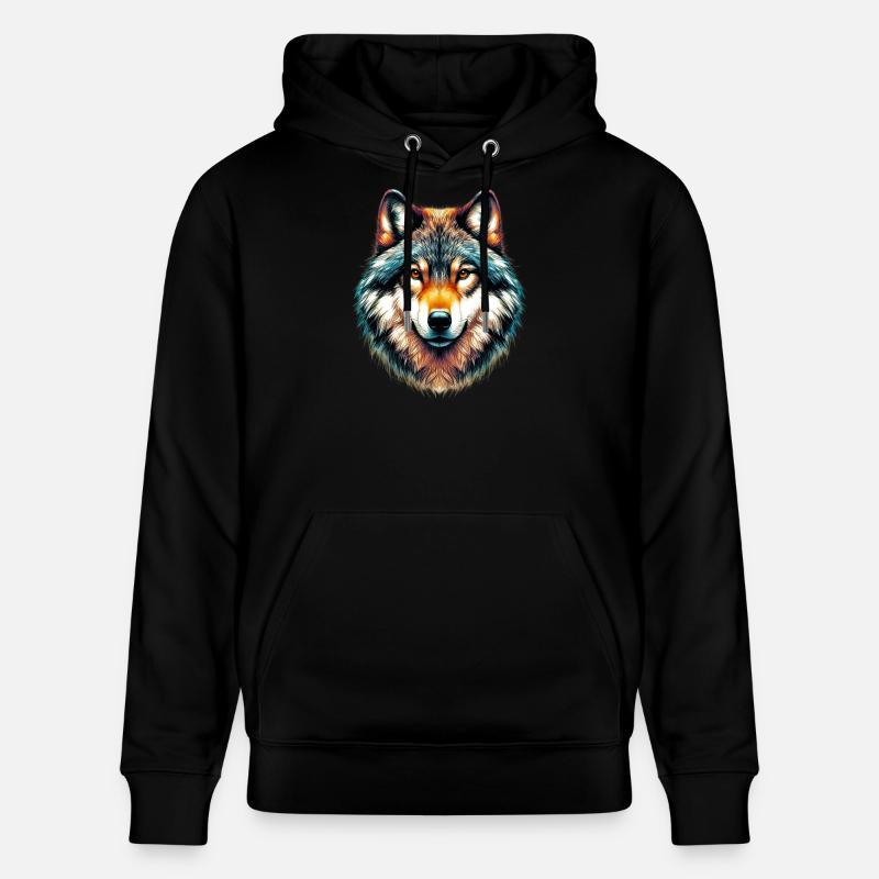 Wolf - Stanley/Stella Unisex Bio-Hoodie CRUISER  - Schwarz