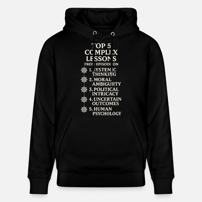 Des leçons complexes - Sweat à capuche bio CRUISER Stanley/Stella Unisexe - noir