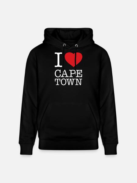 I love Cape Town Kapstadt - Stanley/Stella CRUISER Unisex Organic Hoodie - black