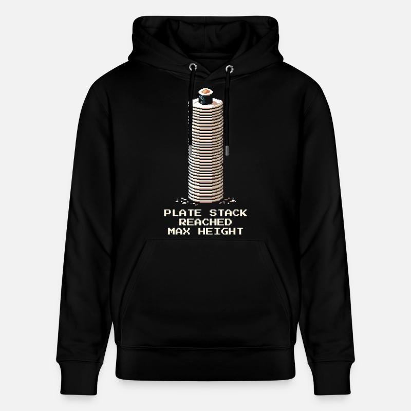 Plate Stack Maximum | Running Sushi - Stanley/Stella CRUISER Unisex Organic Hoodie - black