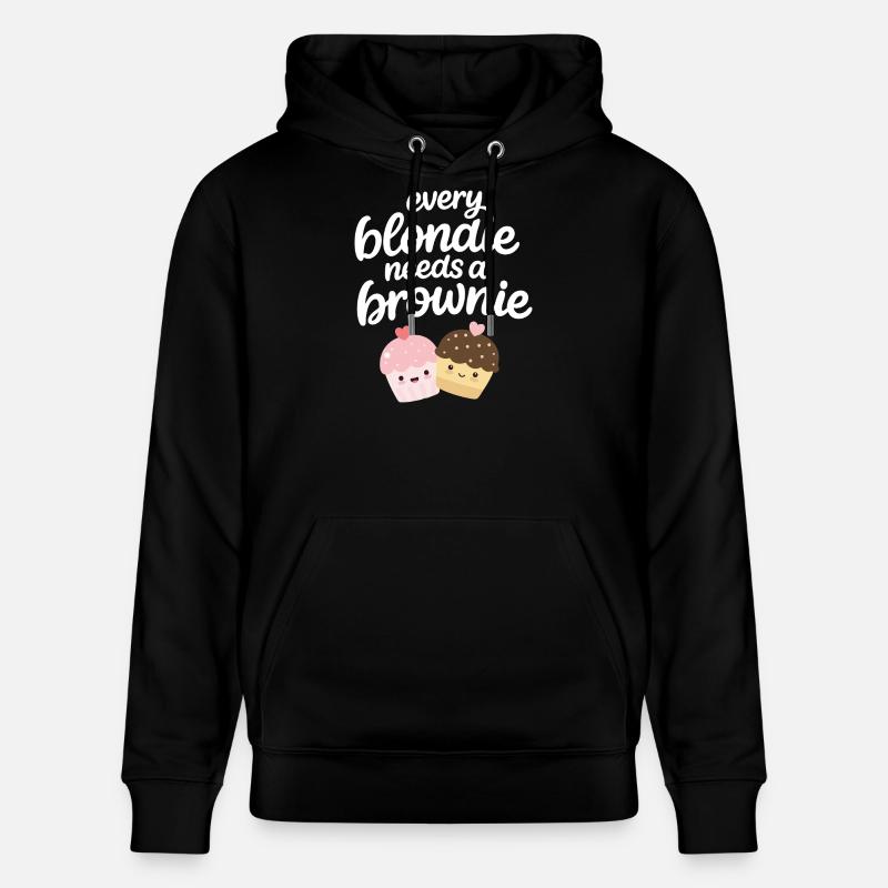 Every Blondine needs a Brownie - Stanley/Stella Unisex Bio-Hoodie CRUISER  - Schwarz
