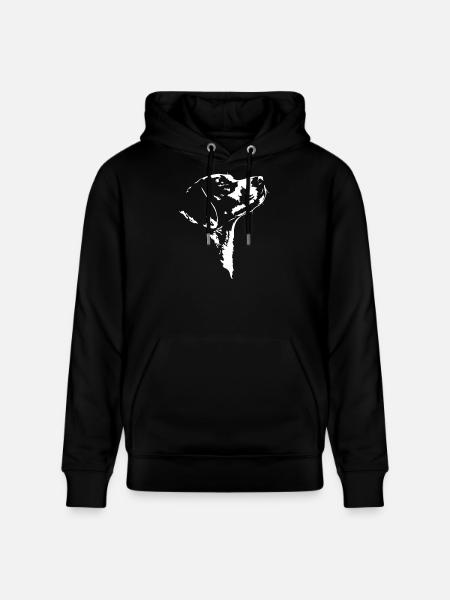 Harrier Silhouette Dog Dog Wilsigns - Stanley/Stella CRUISER økologisk unisex-hoodie - sort