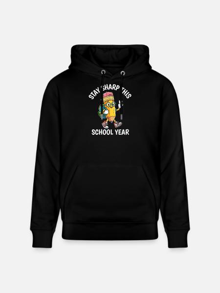 Stay Sharp Schuljahres-Lehrer-Geschenk - Stanley/Stella Unisex Bio-Hoodie CRUISER  - Schwarz