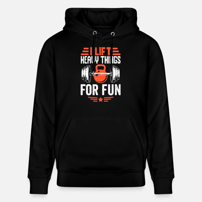 Bodybuilder Geschenkidee - Stanley/Stella Unisex Bio-Hoodie CRUISER  - Schwarz