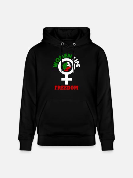 Women life freedom - Stanley/Stella Unisex Bio-Hoodie CRUISER  - Schwarz