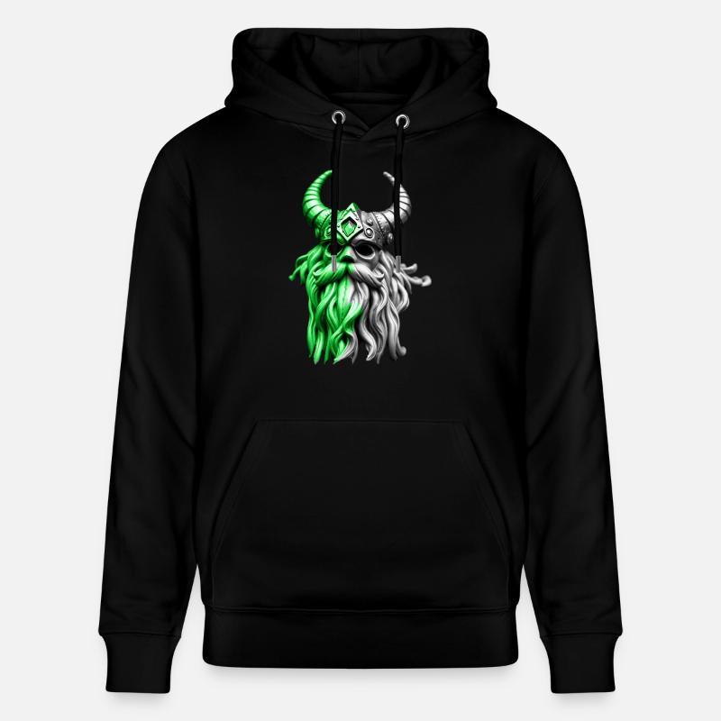 Vert Ragnar - Sweat à capuche bio CRUISER Stanley/Stella Unisexe - noir