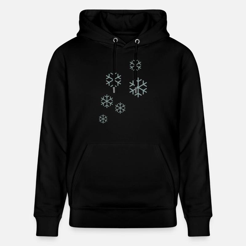 flocon de neige - Sweat à capuche bio CRUISER Stanley/Stella Unisexe - noir