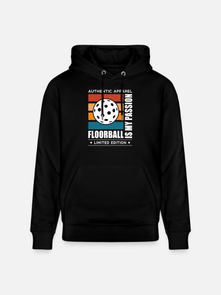 Floorball - Stanley/Stella CRUISER Unisex Organic Hoodie - black