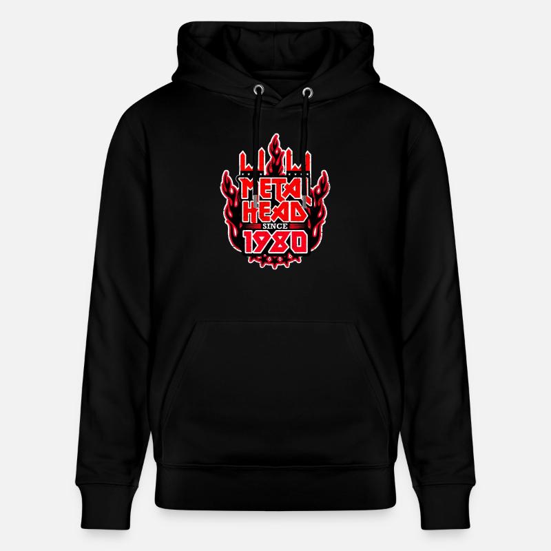 METALHEAD depuis 1980 - Sweat à capuche bio CRUISER Stanley/Stella Unisexe - noir