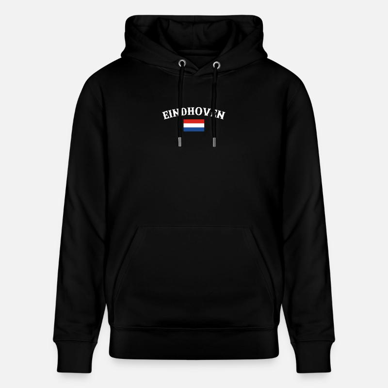 Eindhoven Pays-Bas Drapeau néerlandais - Sweat à capuche bio CRUISER Stanley/Stella Unisexe - noir