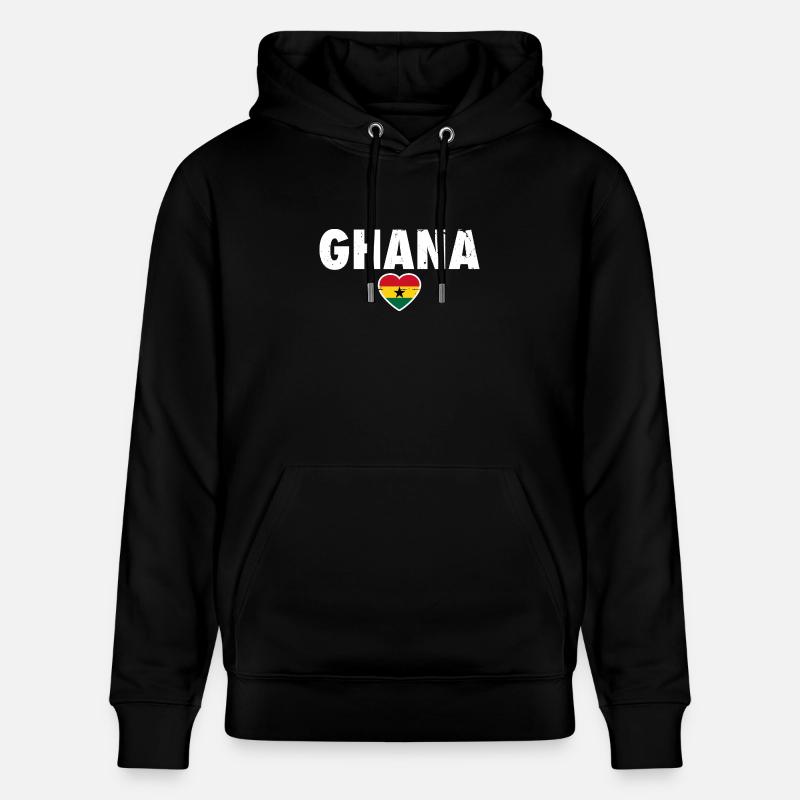 Ghana Drapeau ghanéen Ghanéen - Sweat à capuche bio CRUISER Stanley/Stella Unisexe - noir