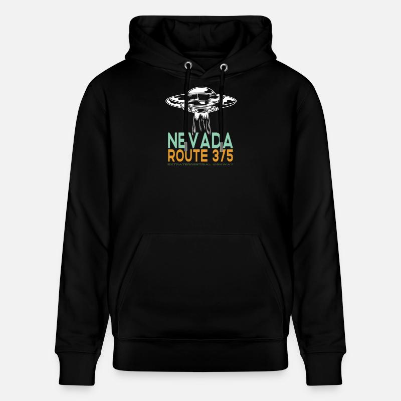 OVNI - Nevada Route 375 - Sweat à capuche bio CRUISER Stanley/Stella Unisexe - noir