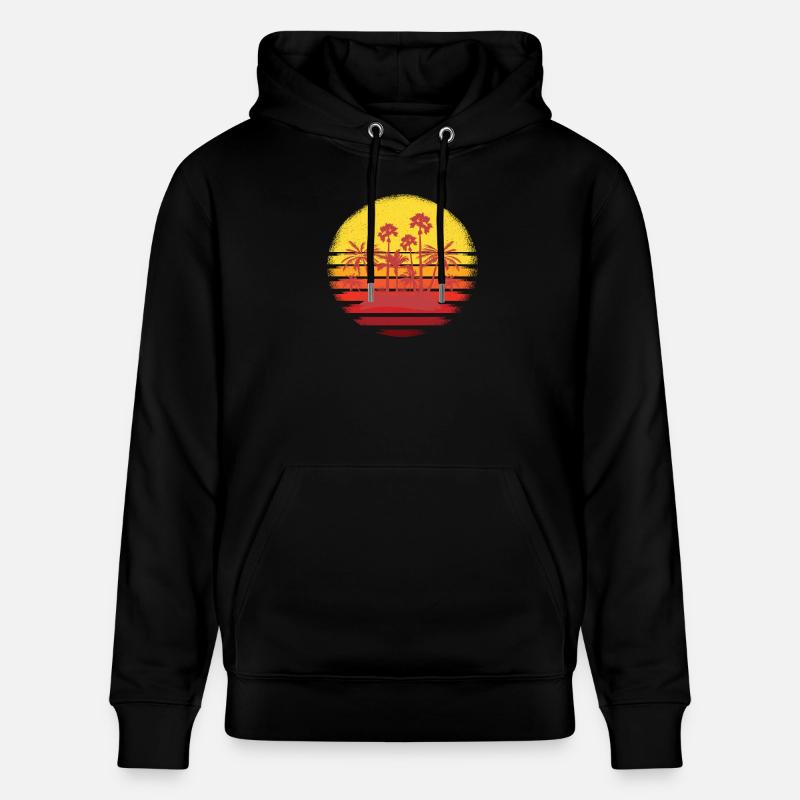 Coucher de soleil romantique - Sweat à capuche bio CRUISER Stanley/Stella Unisexe - noir