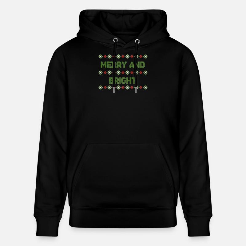 Moche noël noël pull - Sweat à capuche bio CRUISER Stanley/Stella Unisexe - noir