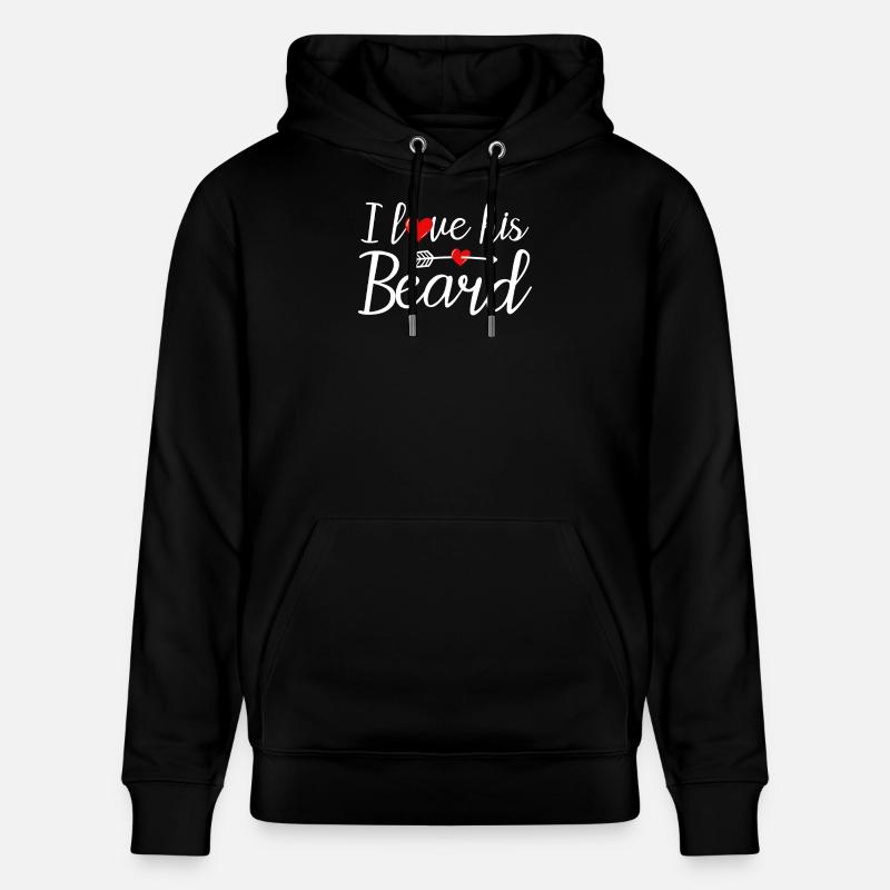 Bart Bärte Bartträger - Stanley/Stella Unisex Bio-Hoodie CRUISER  - Schwarz