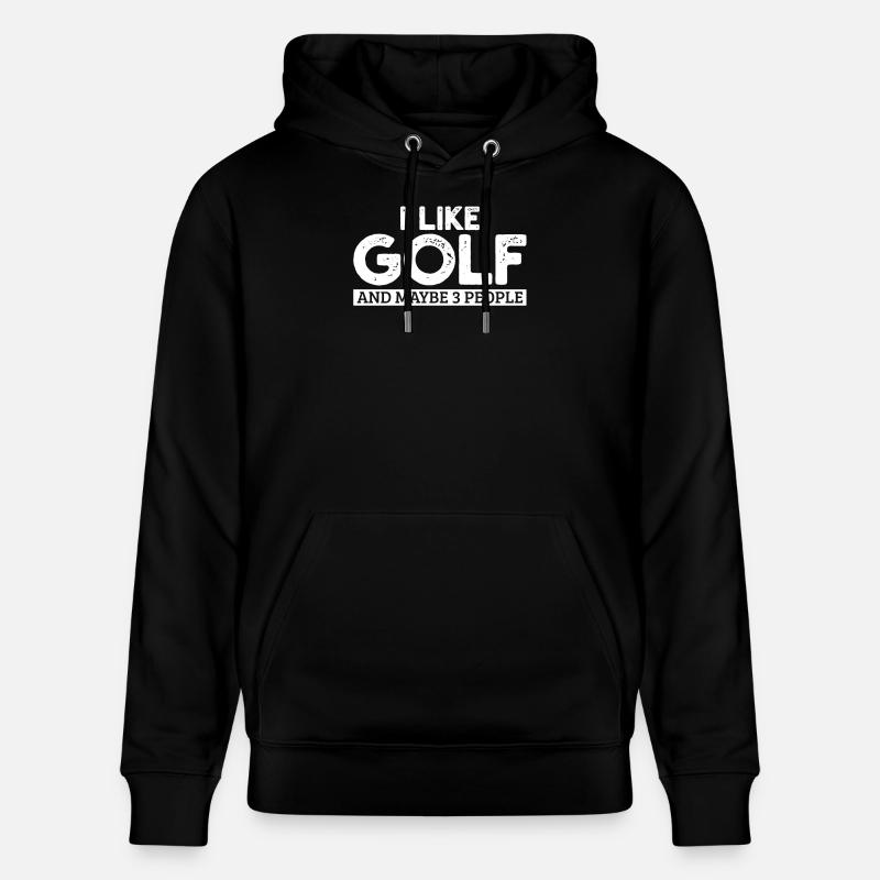Golf Golfspieler Golfer - Sweat à capuche bio CRUISER Stanley/Stella Unisexe - noir