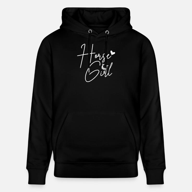 Pferdemädchen - Stanley/Stella Unisex Bio-Hoodie CRUISER  - Schwarz