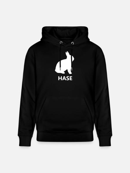 Hase - Stanley/Stella Unisex Bio-Hoodie CRUISER - Schwarz