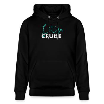 Kreuzfahrt - Stanley/Stella Unisex Bio-Hoodie CRUISER  - Schwarz - Vorne - Alina (178cm) & Michal (187cm)