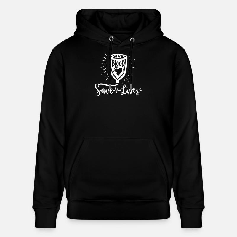 Donneurs de sang - Sweat à capuche bio CRUISER Stanley/Stella Unisexe - noir