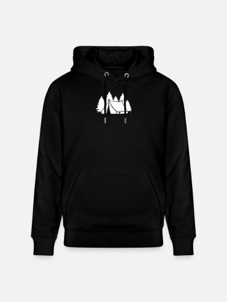 Tent Camping Camping - Stanley/Stella CRUISER Unisex Organic Hoodie - black