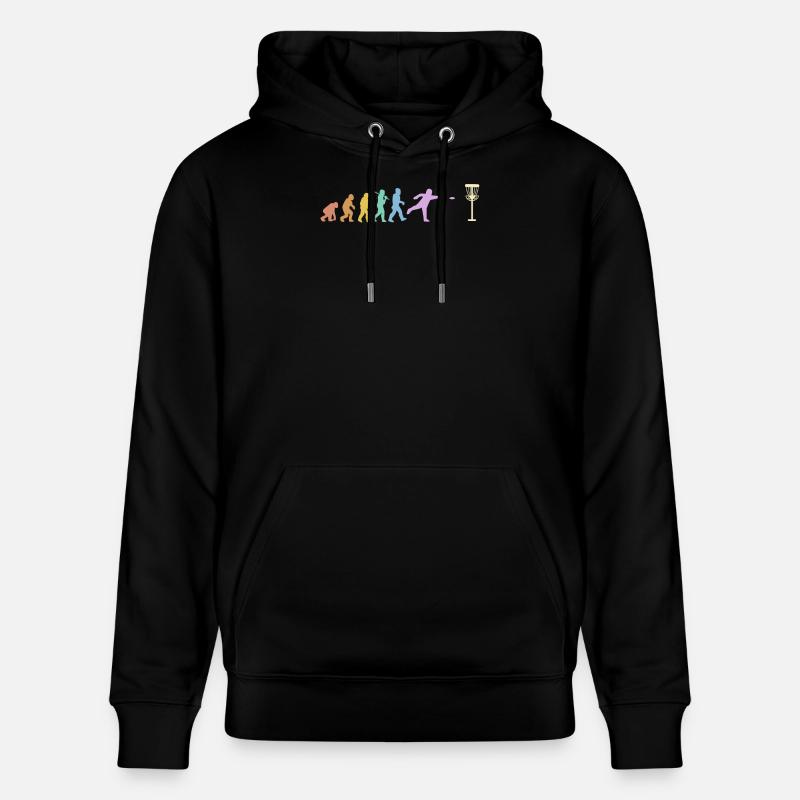 Discgolf Evolution Disc Golf Discgolfer - Stanley/Stella Unisex Bio-Hoodie CRUISER  - Schwarz