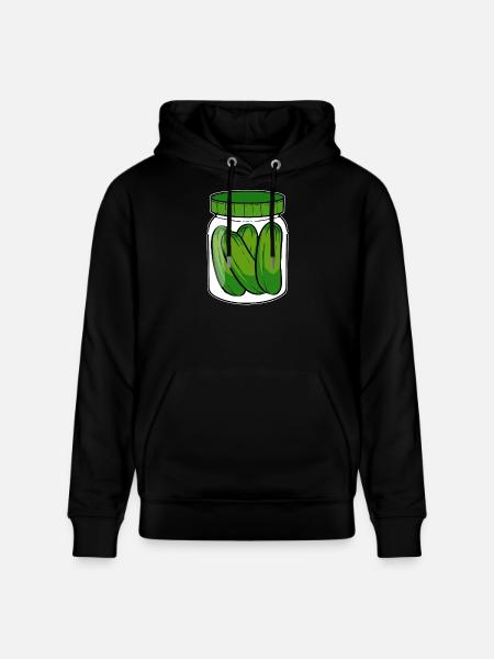 Concombre mariné vegan - Sweat à capuche bio CRUISER Stanley/Stella Unisexe - noir