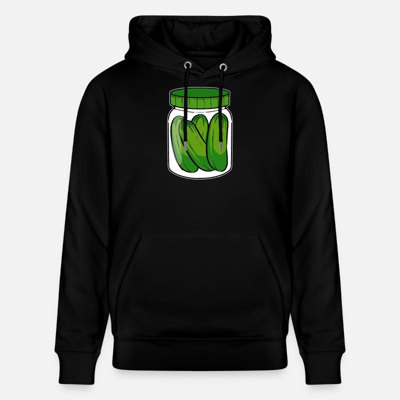 Concombre mariné vegan - Sweat à capuche bio CRUISER Stanley/Stella Unisexe - noir