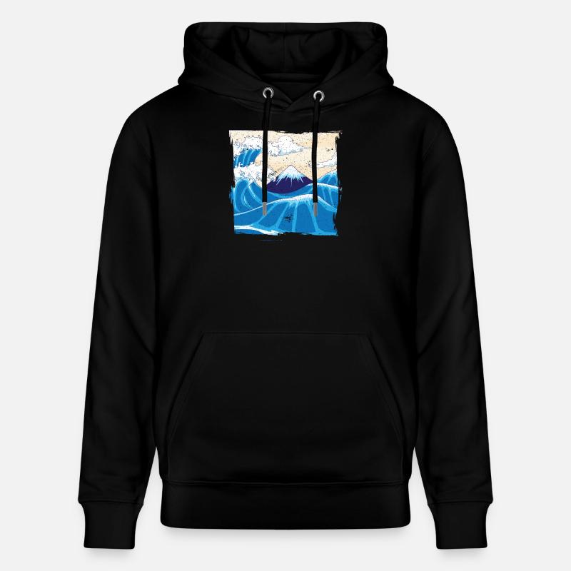 Japonais Big Wave Japon - Sweat à capuche bio CRUISER Stanley/Stella Unisexe - noir