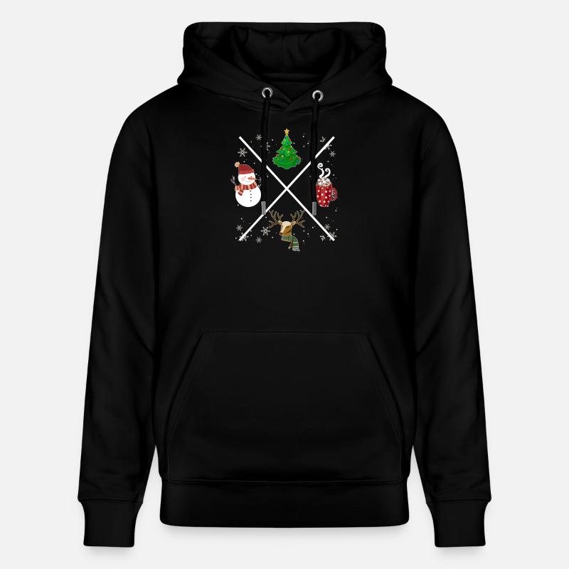 Noël X - Sweat à capuche bio CRUISER Stanley/Stella Unisexe - noir