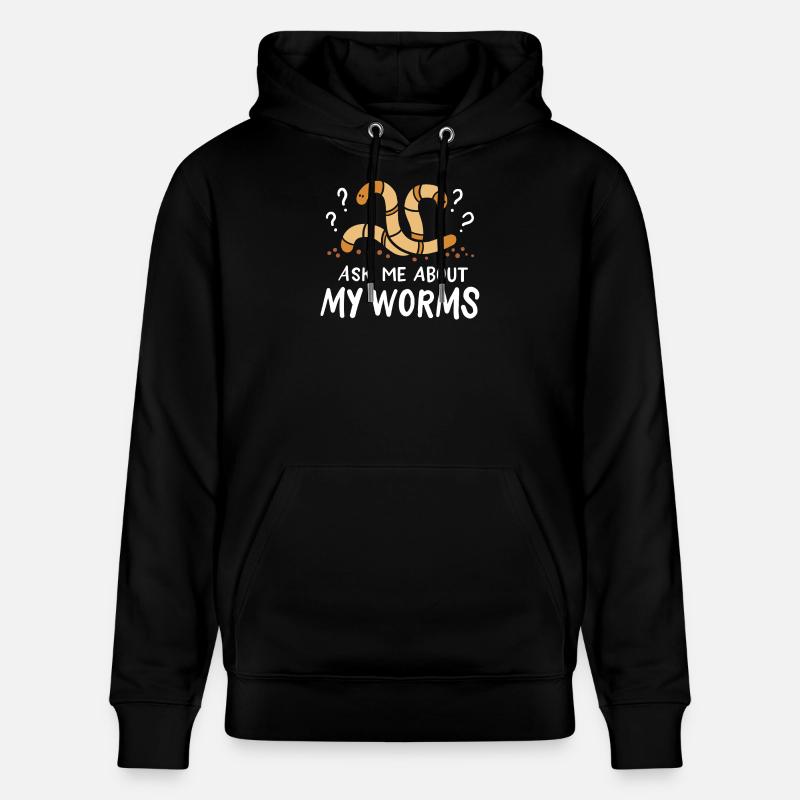 Worms Constructeurs de vers - Sweat à capuche bio CRUISER Stanley/Stella Unisexe - noir